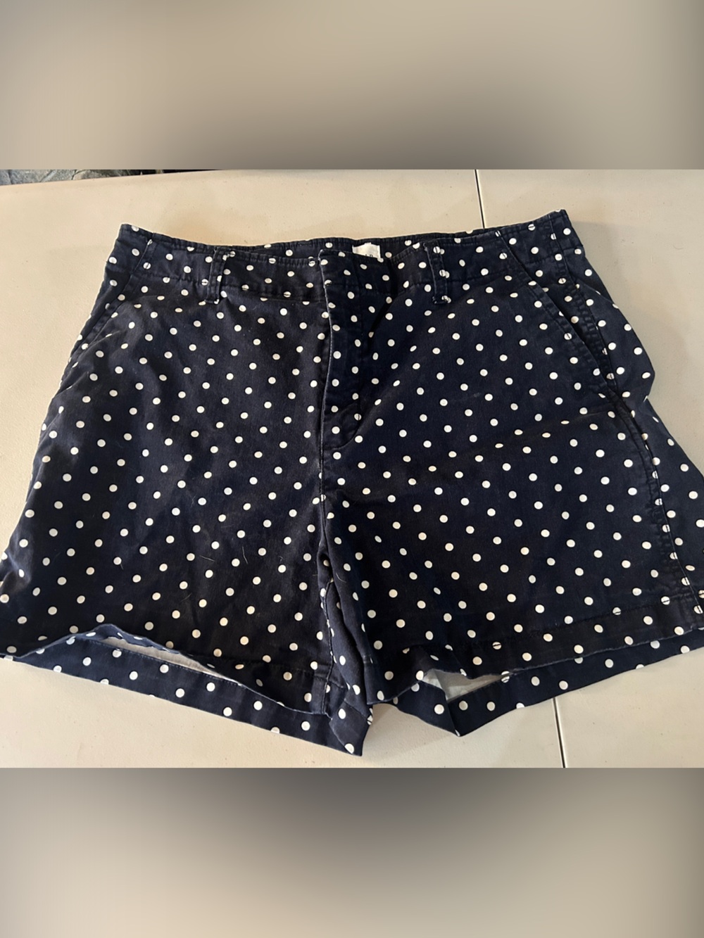 Womens Gap Navy Polka Dot Shorts